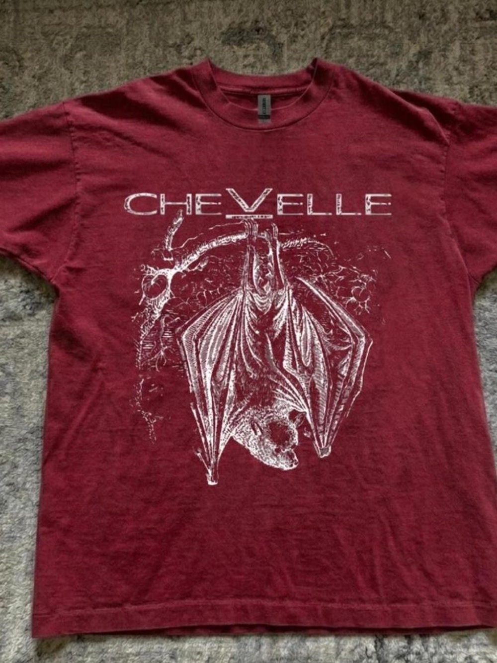 Gildan Maroon Chevelle Bat Graphic Tee